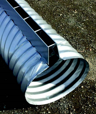 Slotted Steel Drain Pipe